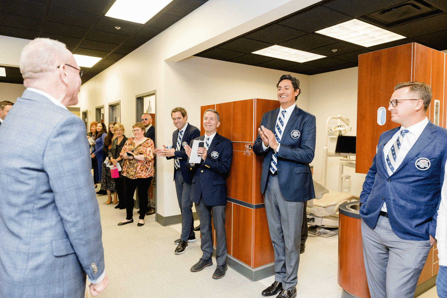 Guests touring a Brighter Way Institute dental center
