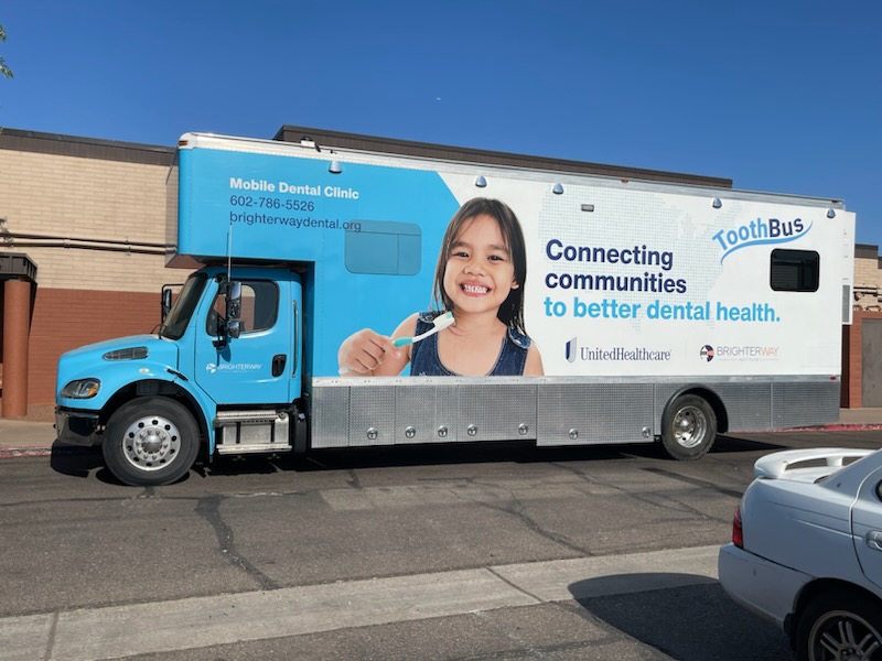 Brighter Way and UnitedHealthcare Tooth Bus mobile dental center