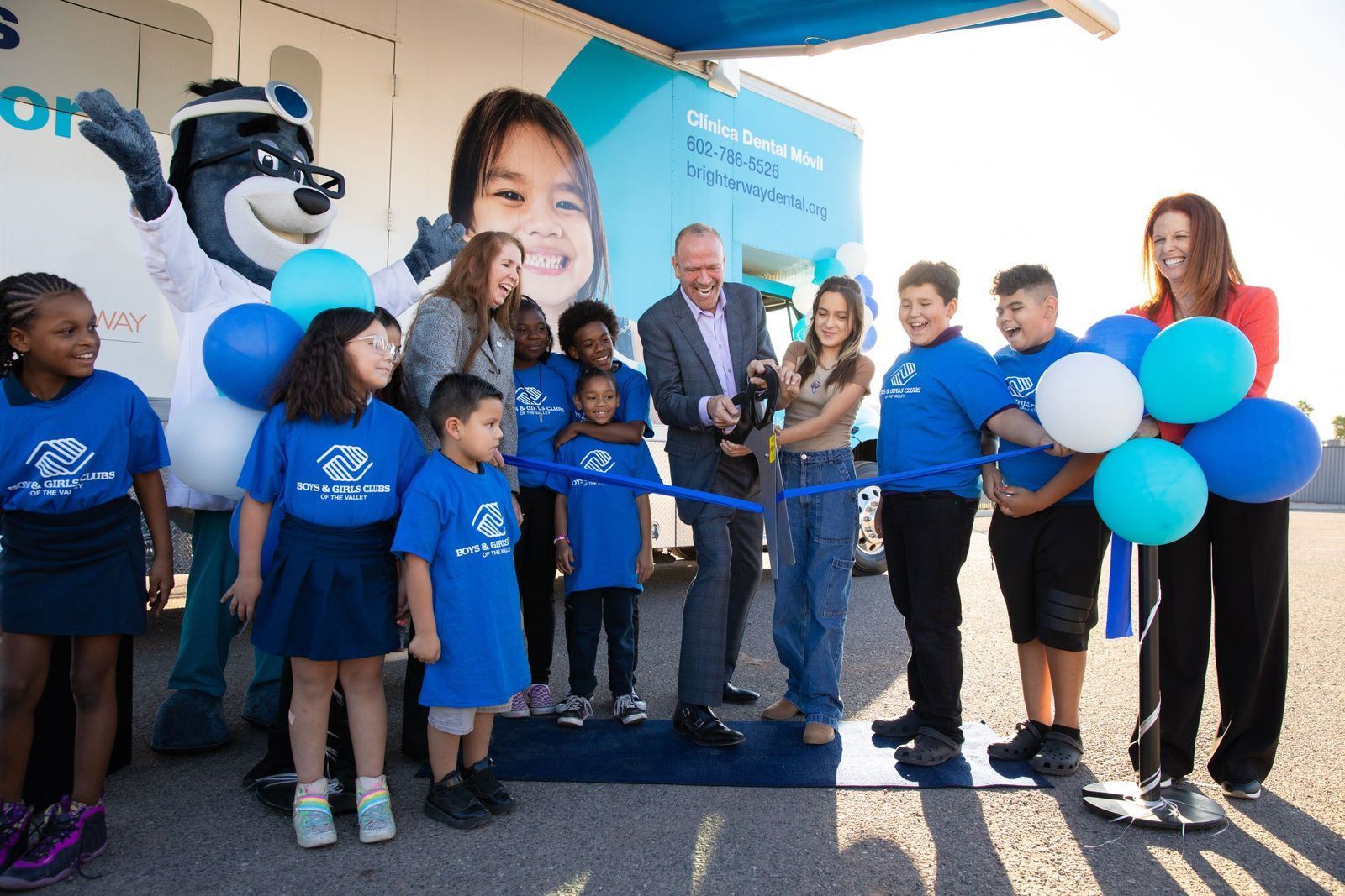 Tooth Bus naming celebration photograph 16