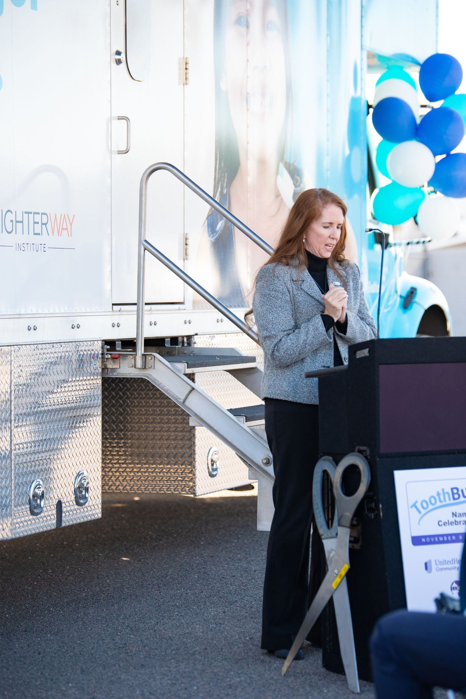 Tooth Bus naming celebration photograph 5