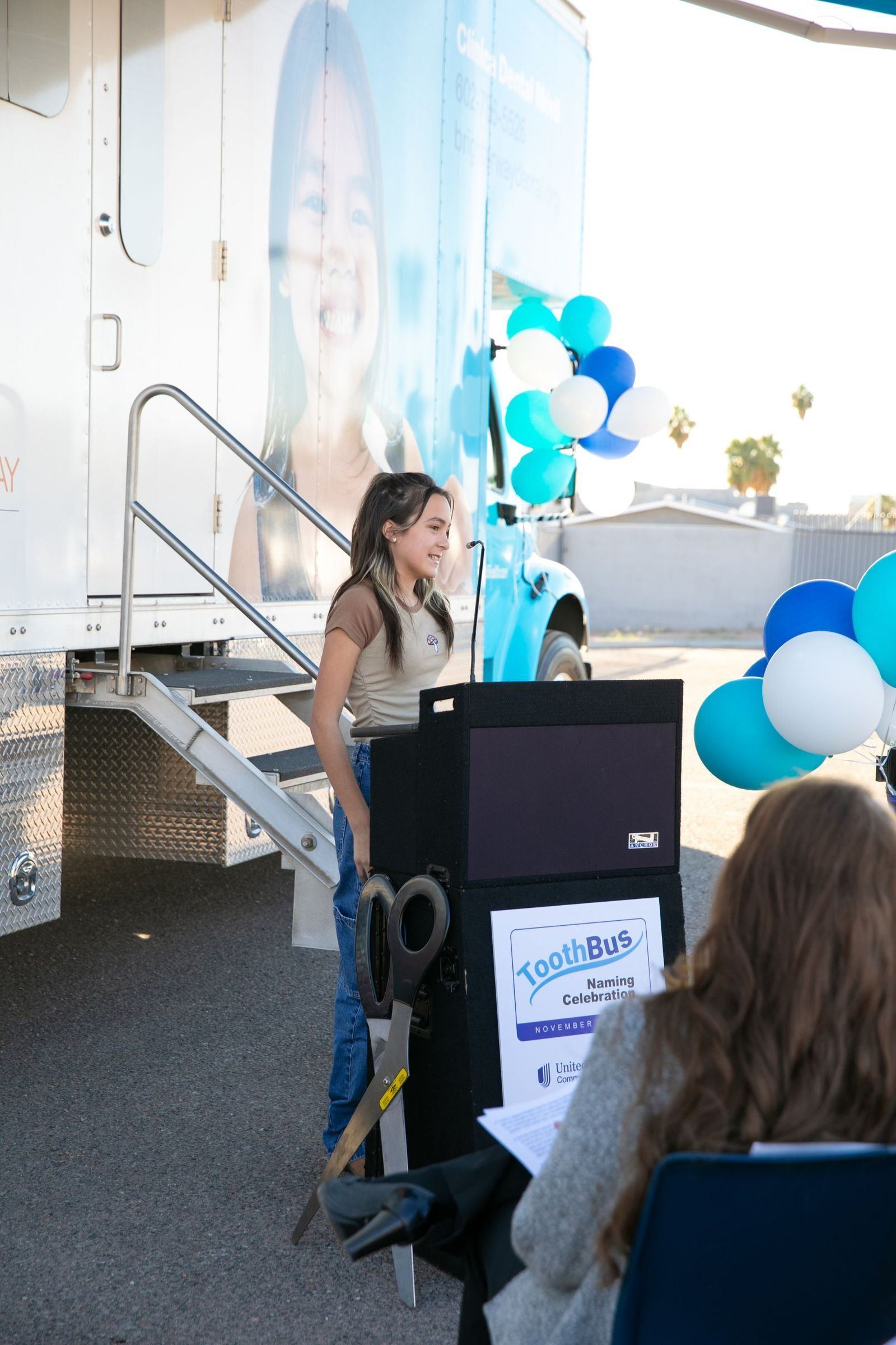 Tooth Bus naming celebration photograph 12
