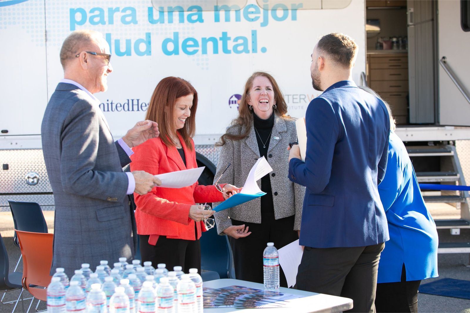Tooth Bus naming celebration photograph 1